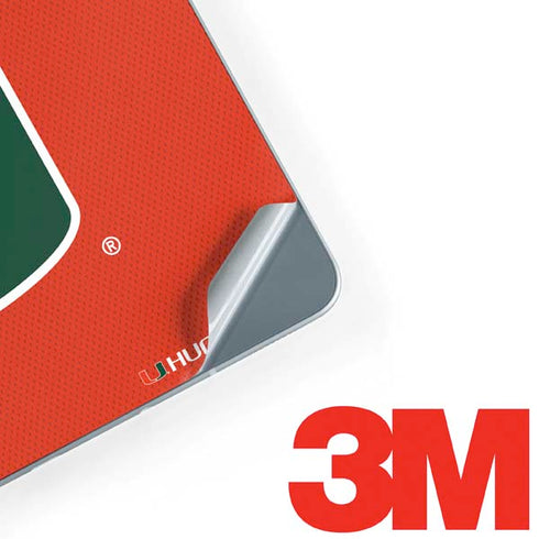University of Miami Hurricanes Jersey Galaxy Book 12in Skin