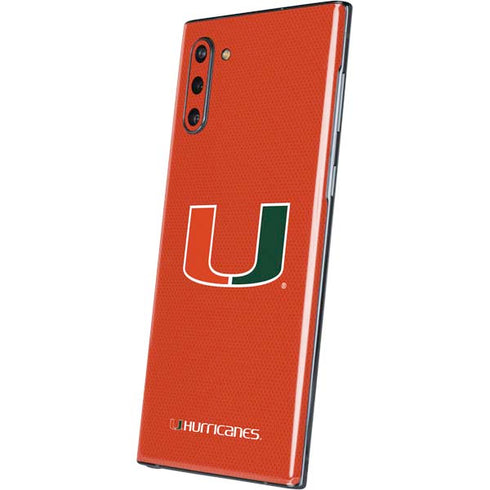 University of Miami Hurricanes Jersey Galaxy Note 10 Skin