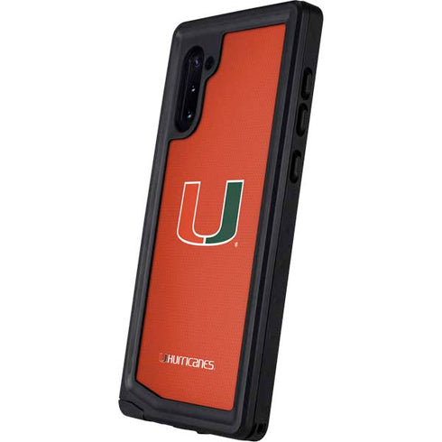 University of Miami Hurricanes Jersey Galaxy Note 10 Waterproof Case
