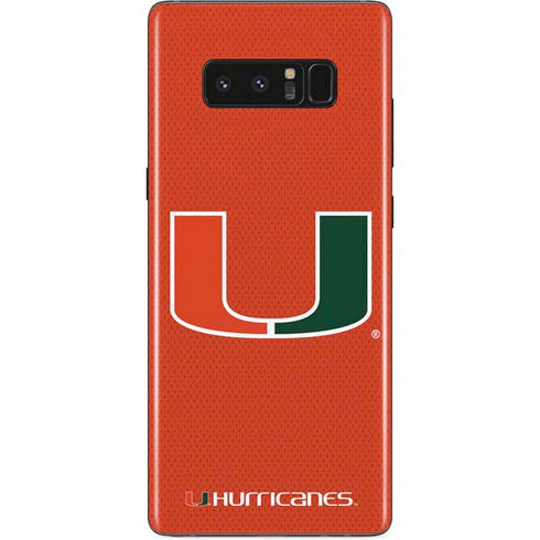 University of Miami Hurricanes Jersey Galaxy Note 8 Skin