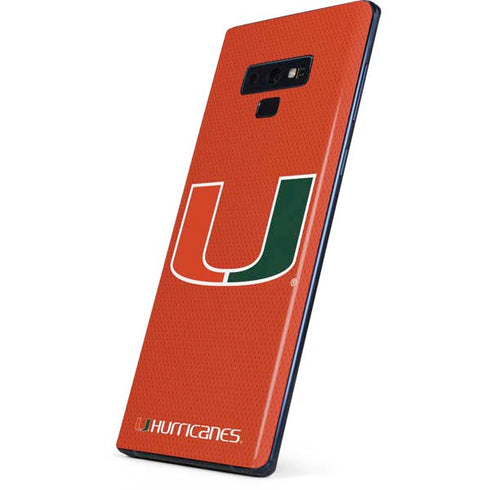 University of Miami Hurricanes Jersey Galaxy Note 9 Skin