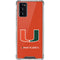 University of Miami Hurricanes Jersey Galaxy Note20 5G Clear Case