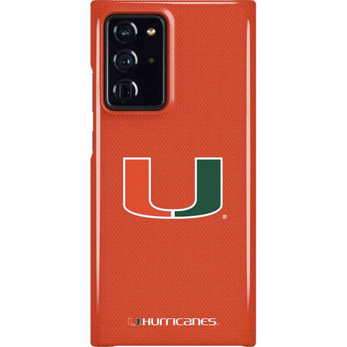 University of Miami Hurricanes Jersey Galaxy Note20 Ultra 5G Lite Case