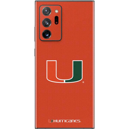 University of Miami Hurricanes Jersey Galaxy Note20 Ultra 5G Skin