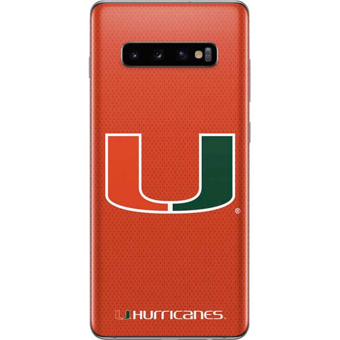 University of Miami Hurricanes Jersey Galaxy S10 Plus Skin
