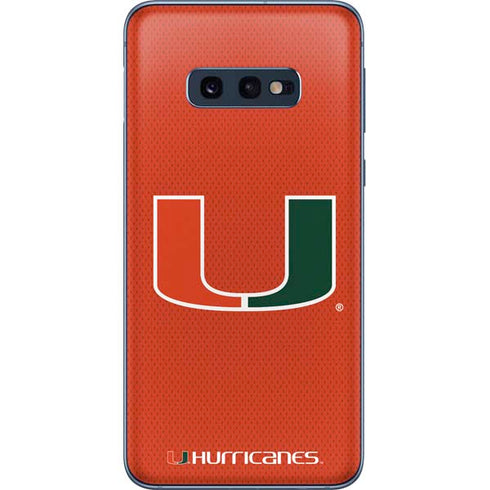 University of Miami Hurricanes Jersey Galaxy S10e Skin