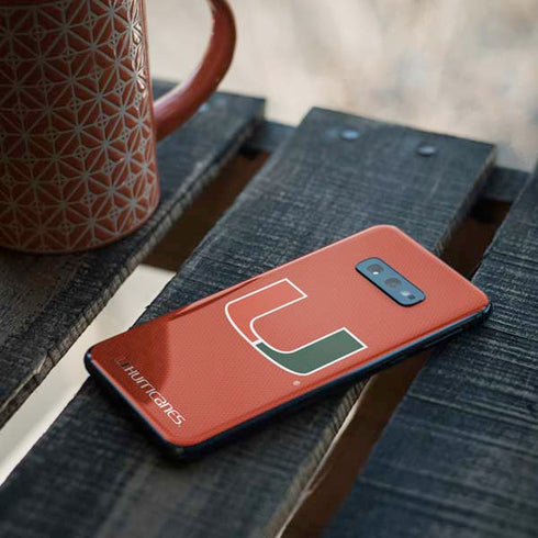 University of Miami Hurricanes Jersey Galaxy S10e Skin