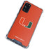 University of Miami Hurricanes Jersey Galaxy S20 FE Clear Case