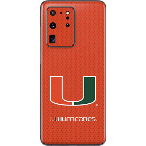 University of Miami Hurricanes Jersey Galaxy S20 Ultra 5G Skin