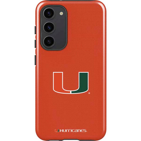 University of Miami Hurricanes Jersey Galaxy S23 Plus Pro Case