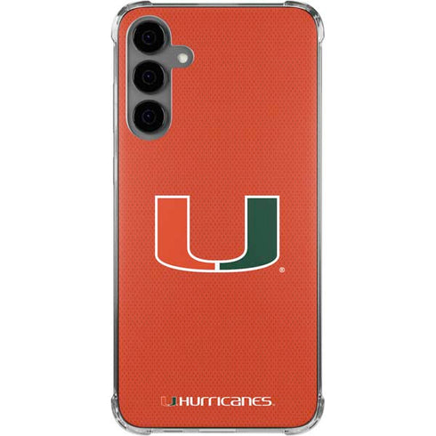 University of Miami Hurricanes Jersey Galaxy S24 Plus Clear Case