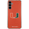 University of Miami Hurricanes Jersey Galaxy S24 Plus Clear Case