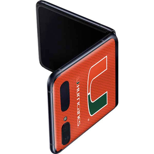 University of Miami Hurricanes Jersey Galaxy Z Flip Skin
