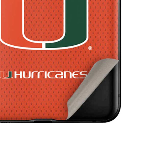 University of Miami Hurricanes Jersey Galaxy Z Flip Skin