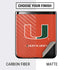 University of Miami Hurricanes Jersey Galaxy Z Flip Skin