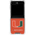 University of Miami Hurricanes Jersey Galaxy Z Flip5 5G Clear Case