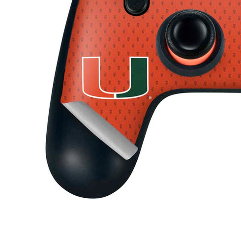 University of Miami Hurricanes Jersey Google Stadia Controller Skin