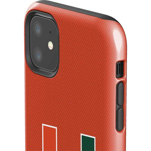University of Miami Hurricanes Jersey iPhone 11 Impact Case