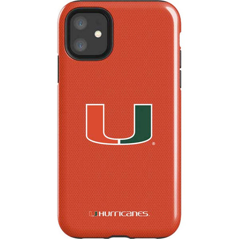 University of Miami Hurricanes Jersey iPhone 11 Impact Case