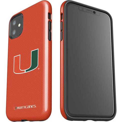 University of Miami Hurricanes Jersey iPhone 11 Impact Case