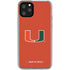 University of Miami Hurricanes Jersey iPhone 11 Pro Clear Case