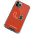 University of Miami Hurricanes Jersey iPhone 11 Pro Max Clear Case