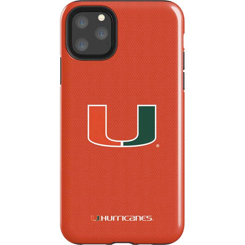 University of Miami Hurricanes Jersey iPhone 11 Pro Max Impact Case