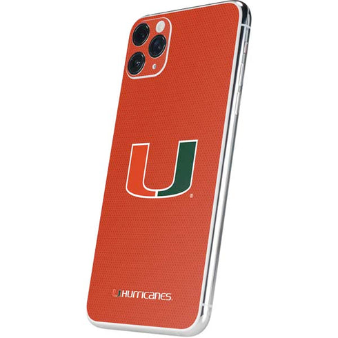 University of Miami Hurricanes Jersey iPhone 11 Pro Max Skin