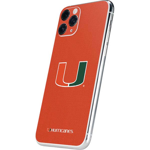 University of Miami Hurricanes Jersey iPhone 11 Pro Skin