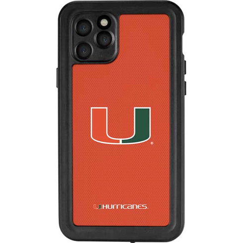 University of Miami Hurricanes Jersey iPhone 11 Pro Waterproof Case