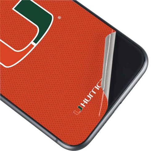 University of Miami Hurricanes Jersey iPhone 11 Skin