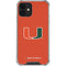 University of Miami Hurricanes Jersey iPhone 12 Clear Case