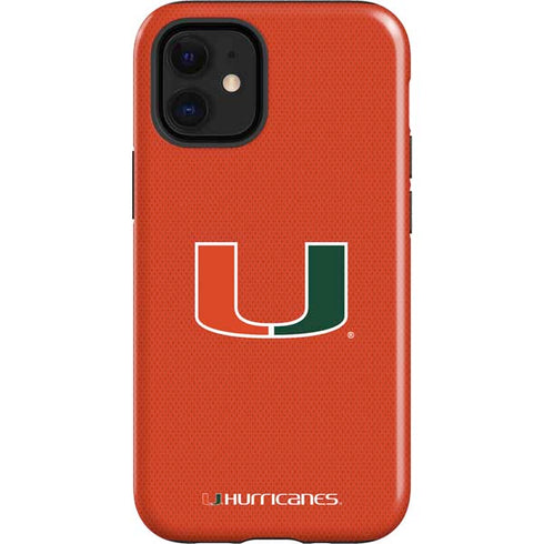University of Miami Hurricanes Jersey iPhone 12 Mini Impact Case