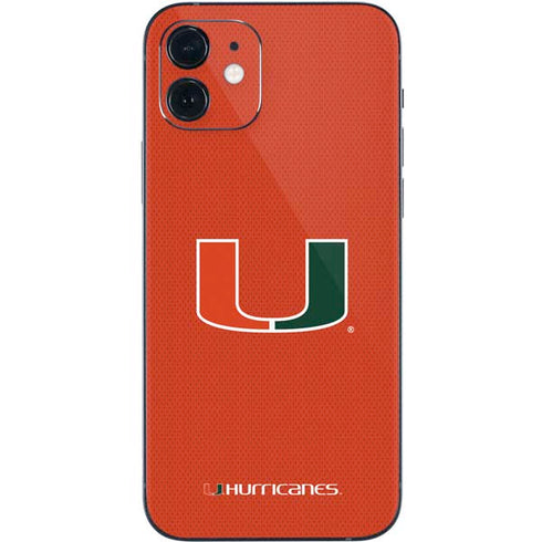 University of Miami Hurricanes Jersey iPhone 12 Mini Skin