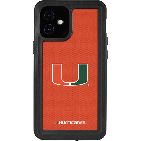 University of Miami Hurricanes Jersey iPhone 12 Mini Waterproof Case