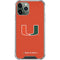 University of Miami Hurricanes Jersey iPhone 12 Pro Clear Case