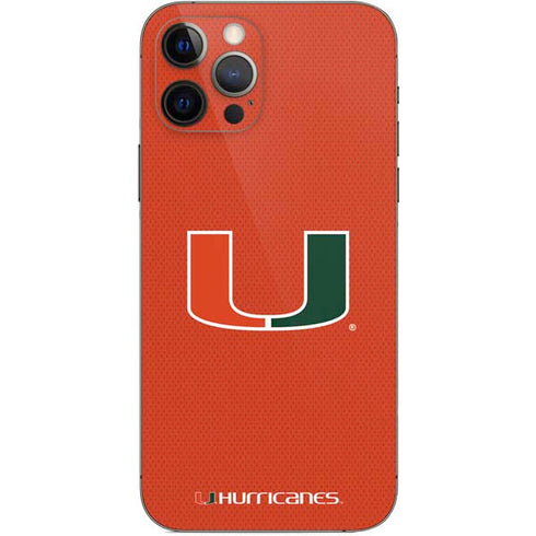 University of Miami Hurricanes Jersey iPhone 12 Pro Skin