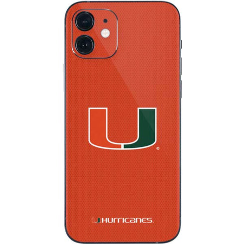 University of Miami Hurricanes Jersey iPhone 12 Skin