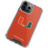 University of Miami Hurricanes Jersey iPhone 13 Pro Clear Case