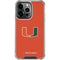 University of Miami Hurricanes Jersey iPhone 13 Pro Clear Case