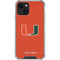 University of Miami Hurricanes Jersey iPhone 14 Plus Clear Case