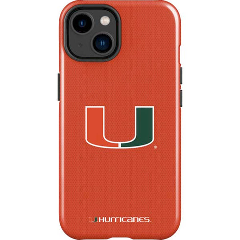 University of Miami Hurricanes Jersey iPhone 15 Plus Impact Case