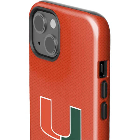 University of Miami Hurricanes Jersey iPhone 15 Plus Impact Case