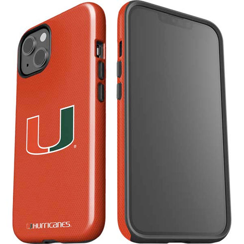 University of Miami Hurricanes Jersey iPhone 15 Plus Impact Case