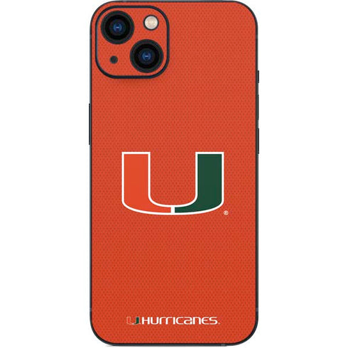 University of Miami Hurricanes Jersey iPhone 15 Plus Skin