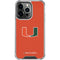 University of Miami Hurricanes Jersey iPhone 14 Pro Clear Case