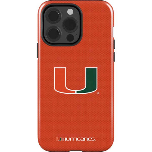 University of Miami Hurricanes Jersey iPhone 14 Pro Impact Case