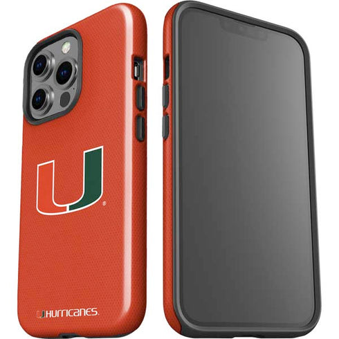 University of Miami Hurricanes Jersey iPhone 14 Pro Impact Case
