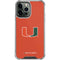 University of Miami Hurricanes Jersey iPhone 14 Pro Max Clear Case