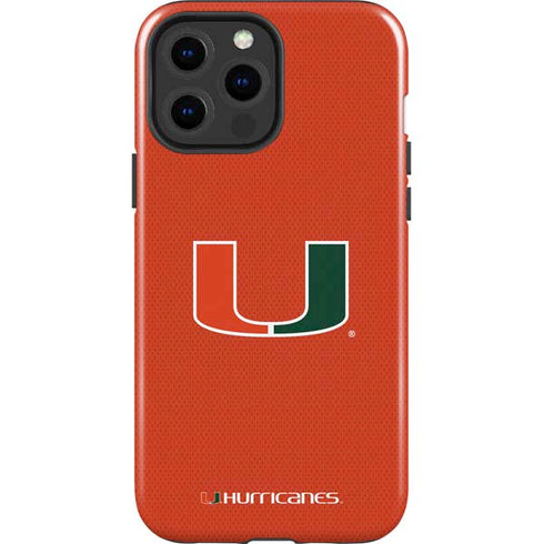 University of Miami Hurricanes Jersey iPhone 15 Pro Max Impact Case